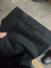 啄木鸟100%纯棉男裤秋冬季新款男士商务休闲裤宽松直筒中年爸爸装长裤子 黑色 35 ( 腰围 2尺8 ) 实拍图