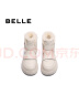 百丽（Belle）厚底羊毛雪地靴女靴冬季新款加绒保暖休闲短靴棉鞋D1X1DDD4 米白-亮面皮 39 (245mm) 实拍图