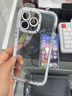 博巴特 【暴力熊夜光】适用苹果14Promax手机壳iPhone12透明硅胶11新款13的防摔镜头x 【黑色暴力熊】 iPhone14Promax 实拍图