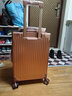 世界地理德国铝镁合金行李箱男女金属拉杆箱商务旅行登机箱皮箱密码箱子 铝镁合金-玫瑰金 20英寸 -可登机 实拍图