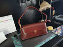名夏牛皮女包新品韩版水桶包软皮女包简约单肩斜挎女士包包潮手提包 棕色小号 实拍图