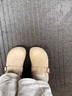 蓓沐格光脚可穿超薄牛皮鞋垫女吸汗不累脚透气防滑半拖凉鞋单鞋汗脚专用 米色圆头鞋垫【35-36码】 实拍图