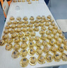展艺糕点吸塑盒 50只金色包装盒带底托蛋黄酥粽子龙井酥雪媚娘酥零食 实拍图