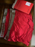 CabraKalani男士内裤男大红莫代尔本命年大码圣诞四角红色结婚喜庆鸿福裤头 D品牌专柜本命年大红莫代尔 4条 2XL （建议135-150斤） 实拍图