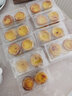 四枚装蛋挞盒一次性透明西点食品盒 饼干蛋挞包装盒100个 2枚双扣50个 实拍图