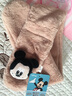 迪士尼(Disney）儿童围巾 秋冬保暖防风防寒毛绒围脖 男女童米奇卡通米妮可爱宝宝围脖 米奇卡其色 实拍图