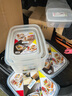 家の物语（KATEI STORY）日本进口大号保鲜盒冰箱收纳盒食品级水果蔬菜储物米箱杂粮密封盒 透明 3件套 实拍图