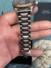 积优（JEAYOU）代用天梭浪琴表带钢带男士手表链天梭力洛克汉密尔顿阿玛尼卡西欧依波西铁城美度不锈钢表带 通用五珠-玫金色 20mm 实拍图