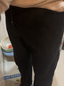 罗蒙（ROMON）【加绒可选】灯芯绒加厚休闲裤男秋冬新款时尚抽绳腰直筒长裤男 6635H黑色【加厚款】 2XL (185) （建议155-170斤） 实拍图