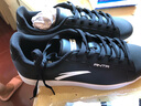 安踏男鞋板鞋男皮革面休闲运动鞋2025冬季新款平板小白鞋潮流滑板鞋男 黑-8053 42 实拍图