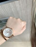 LONGALES瑞士认证专柜浪䔷手表女士机械表简约ins高级感防水名牌专用女表 玫金白面钢带款 实拍图