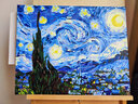 大画王 diy数字油彩画梵高星空绑好内框 手工画 手绘世界名画装饰挂画梵高大尺寸星夜礼物自己上色天图 星空 40*50厘米 实拍图