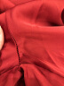 法国KJ夏季性感睡衣女春秋蕾丝吊带露背私房诱惑小胸聚拢套装冰丝睡裙薄款两件套装 酒红色 M 晒单实拍图