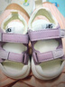 G.duck小黄鸭夏季0-1-6岁凉鞋软底韩版凉鞋包头男女童宝宝学步防滑软底 紫色 16码 内长13cm 实拍图