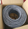 秋叶原（CHOSEAL）六类千兆网线 CAT6类纯铜线芯 非屏蔽工程家装修视频安防监控箱线 灰色 100米 QS2636AT100S 实拍图