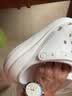 CROCS卡骆驰檀健次同款经典泡芙洞洞鞋轻便舒适男女同款花园鞋|207521 白色-100(含智必星) 40 (250mm) 实拍图