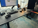 智芯转角电动升降桌电脑桌台式办公桌L型家用拐角皮面书桌总裁桌X8 晒单实拍图