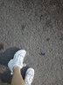 莱然休闲鞋内增高女鞋子透气百搭老爹鞋厚底运动小白鞋2025春夏新款潮 白色皮面 38 实拍图