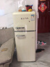 优诺（EUNA）复古小冰箱小型家用双门冷藏冷冻冰箱BCD-113R 雪融白 实拍图