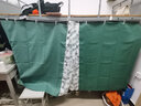 云瑾宿舍床帘下铺学生上铺棉麻强遮光围帘寝室加厚遮光布隔音帘 祖母绿/2片 宿舍下铺（1.2米高） 实拍图