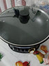 扬子铸铁电炒锅炒菜专用不粘锅电锅一体多功能锅一锅多用家用插电炖蒸煮煎炒一体做饭电热锅大号电饭锅 4L 定时款34CM双蒸笼(3-6人使用) 实拍图