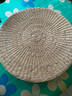 狄丽莫蒲团坐垫打坐垫地上懒人沙发榻榻米蒲团坐垫阳台飘窗藤编透气垫子 蒲草原色【高6cm】 直径30cm【儿童坐垫】 实拍图
