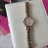 宝时捷（POSCER）石英表手链女表女士时尚防水表贝壳面钨钢表带保时捷手表8269L 玫金粉盘 实拍图
