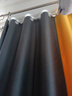 梦达莱免打孔伸缩杆窗帘成品一整套遮光客厅卧室定制隔断门帘保暖遮阳帘 深灰色+黄（当天发货） 适用宽2.6-3.1米【窗帘高2.7米】 米 实拍图