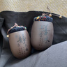 尚言坊 紫砂茶叶罐茶叶包装盒密封罐子功夫茶具配件可定制储物罐 紫砂紫泥-小杯茶罐(上善若水) 实拍图