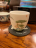 钰铨龙门 山水茶杯 德化羊脂玉瓷手绘主人杯功夫茶具白瓷喝茶杯单杯套组 手绘山水迎福杯-5号（约100ml) 实拍图