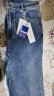 娅丽达（YERAD）高腰直筒牛仔裤女修身显瘦九分裤2024春装新款小个子法棍裤 蓝色(B0) 29 晒单实拍图