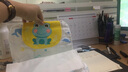 越贝乐儿童纯棉吸汗巾幼儿园宝宝纱布隔汗巾婴儿加大全棉垫背擦巾可印名 实拍图