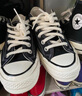 匡威（Converse）1970s男女鞋经典三星标低帮情侣帆布鞋运动休闲板鞋学生鞋多巴胺 162058C 经典低帮黑 35 /3 实拍图