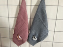 金号纯棉毛巾 A类全棉面巾 加厚吸水洗脸巾 单条礼盒装 灰色 实拍图