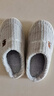 冬季棉拖鞋男居家防滑加厚毛绒保暖女士棉拖鞋2025新款情侣拖鞋女 灰色 38-39 【适合36-37的脚】 实拍图