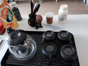 祥业黑檀木茶道六君子茶筒配件创意小和尚茶宠摆件茶夹茶勺茶针茶刀 黑陶小和尚（含配件） #20 实拍图