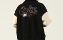可口可乐（Coca-Cola）棒球服男春秋季PU皮夹克情侣外套 黑色 XL (150-170斤)  实拍图