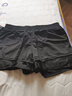 三奇(SANQI) 女士泳裤双层防走光保守平角裤健身沙滩游泳短裤 黑 XXL 实拍图