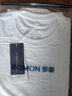 罗蒙（ROMON）两件装男士纯棉短袖t恤夏季圆领白体恤T纯色上衣服打底衫男装 【黑色+白色+雾霾蓝】 L /175(推荐体重125-140斤） 实拍图