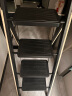 华恺之星梯子人字梯家用梯子楼梯折叠梯子多功能花架梯凳子TZ57四步黑 晒单实拍图