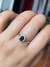 廷亮1.2ct斯里兰卡天然蓝宝石戒指女18k金镶钻石彩宝戒指 手寸留言(9至23号 )现货 实拍图