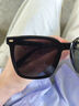 北彻（BRCZRO）墨镜女款偏光太阳镜男士眼镜防强光防紫外线明星达人街拍开车旅行 623黑框黑灰片（普通款） 实拍图
