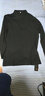 袋鼠长袖T恤男春秋款新品休闲体恤衫男装时尚商务薄款纯色男士翻领上衣 2803黑色 180/2XL 实拍图