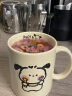 柏潮帕恰狗杯子马克杯带盖咖啡杯陶瓷办公室杯子ins高颜值早餐杯可爱 帕恰狗【吃饭小狗】 单个杯子【丝带+礼盒】 实拍图