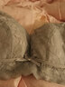 纤诗柔内衣女大胸显小超薄无海绵上托调整型收副乳透气胸罩无钢圈文胸 1988#灰蓝色 95B 实拍图