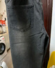 顶峰保罗（Dingfengbaoluo）水洗复古牛仔裤男士秋季宽松直筒休闲长裤子男DF528烟黑2XL 实拍图