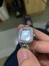 Davena蒂玮娜小金穗手表女时尚轻奢满钻小银穗女士手链表生日礼物送女友 【SF】小银穗白贝-甄橙礼盒+手镯 实拍图