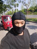 锐飞鲨摩托车头套冬季保暖头罩头盔防晒防风四季面罩防护罩头套短款 牛奶丝四季头套【含眼镜孔】 实拍图