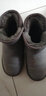 ZHR反绒牛皮雪地靴女圆头套脚平底女靴保暖棉鞋手工缝制秋冬新 浅灰色 39 实拍图