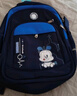 巴布豆卡通图案书包男1-3-6年级儿童小学书包女童双肩背包护脊轻便减负 H21409宝蓝色小号 实拍图